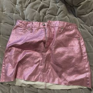 Wild fable pink metallic skirt